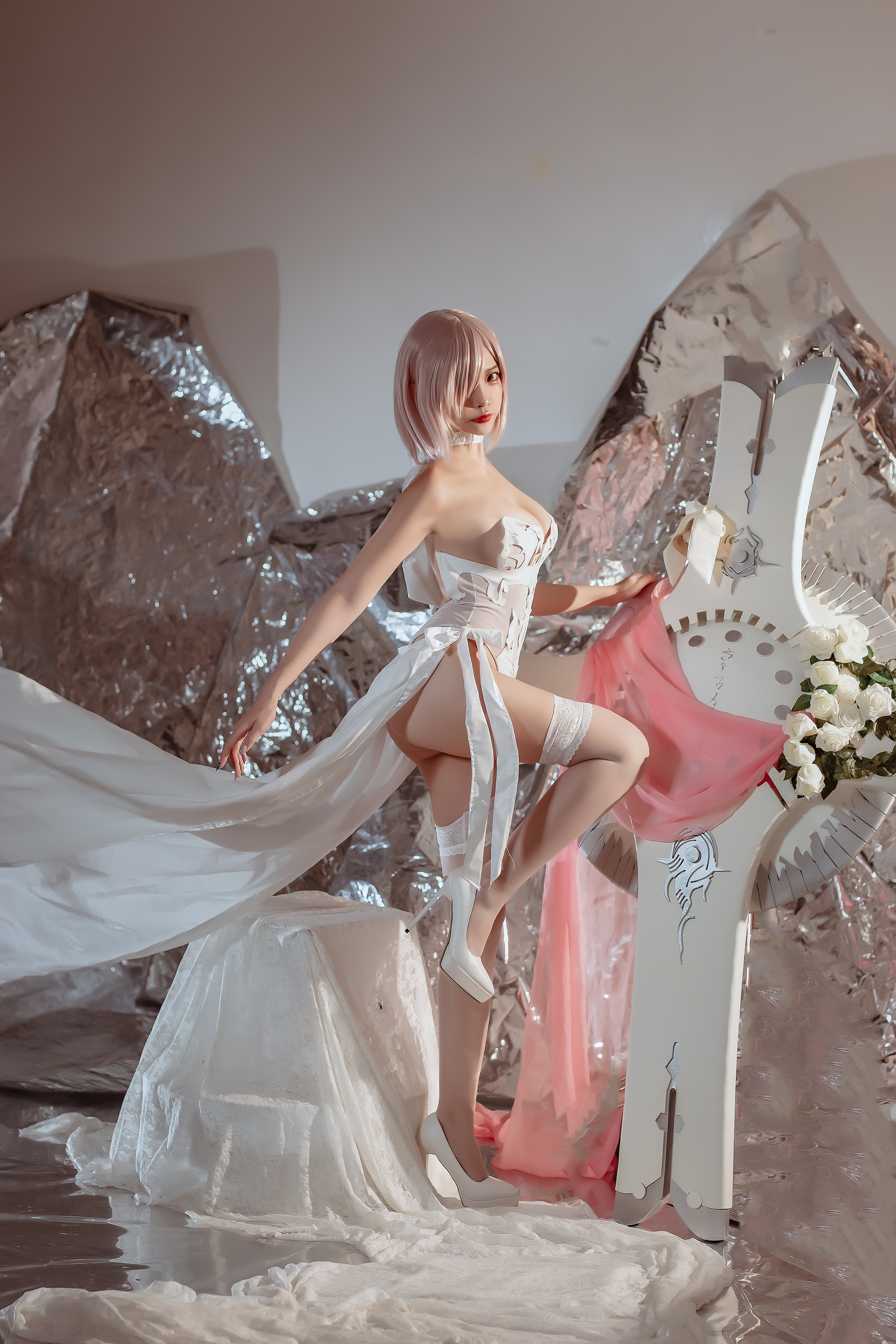 图片[1]-二佐Nisa – NO.115 二佐 玛修婚纱 [42P]-XikXak